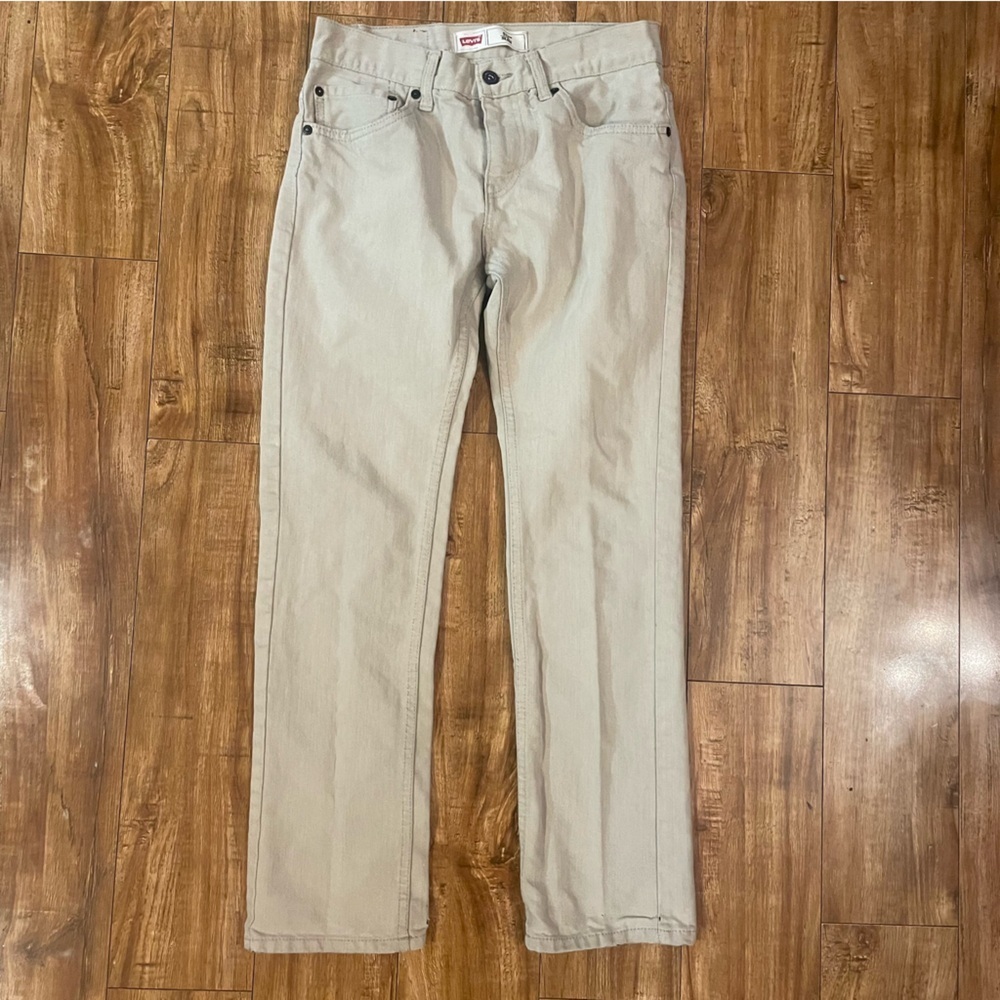 LEVIS Boys Tan Jeans 511 Slim Size 16 Regular 28 x 28